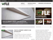 Tablet Screenshot of fle.hu